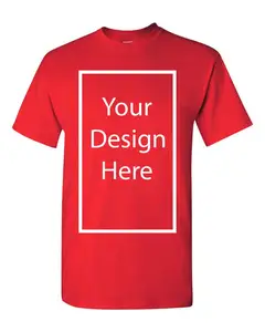Kaus desain produsen logo cetak kaus kustom kaus polos merek Anda sendiri katun poliester uniseks kualitas tinggi