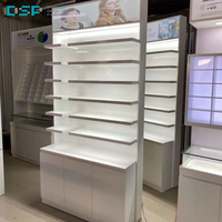 Usine vietnamienne écologique DSP personnalisée vitrine au sol en acrylique à LED de grande capacité à quatre couches