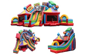 บิ๊กละครสัตว์ซิตี้-สามสไลด์กับสองบ้านเด้งทั้งหมดในหนึ่งบ้านเป่าลมบ้านเด้ง - Product Image 3