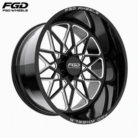 Jantes forgées polies FGD 22 26 28 pouces, alésage central PCD 8x165.1, en alliage forgé pour Chevrolet Silverado 2500
