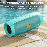 Enceinte Cylindrique Portable Version Globale pour Activités Extérieures Plage et Piscine, Connexion Sans Fil BT 5.1, Idéale pour Fêtes à la Piscine
