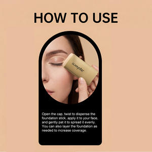 Base <span class=keywords><strong>de</strong></span> Maquillaje en Barra Resistente al Agua y <span class=keywords><strong>de</strong></span> Larga Duración, Corrector Hidratante con Brillo, Base Líquida Humectante - Product Image 4