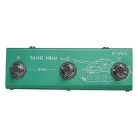M-VAVE TANK MINI Contrôleur de pied multi-préréglages, 3 banques de préréglages, contrôle +/-, Contrôleur MIDI compact pour effets multiples guitare/basse