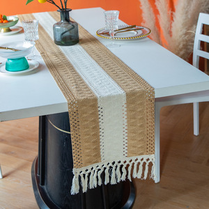 <span class=keywords><strong>Chemin</strong></span> <span class=keywords><strong>de</strong></span> <span class=keywords><strong>table</strong></span> <span class=keywords><strong>de</strong></span> haute qualité en coton tissé à motif et taille personnalisés <span class=keywords><strong>de</strong></span> conception fantaisie <span class=keywords><strong>de</strong></span> qualité supérieure pour la fête - Product Image 5