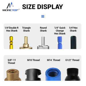 Punta diamantata per trapano sottovuoto con sega a forma di triangolo con trivellazione in gres porcellanato in ceramica marmo granito in muratura al quarzo - Product Image 6