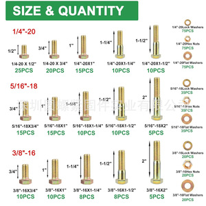 Grade 8 Galvanized Alloy Steel Hex Bolt Nut Set Coarse Thread DIN933 High Strength Fasteners - Product Image 5