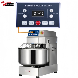Équipement de boulangerie commercial de 8 kg, 10 kg, 12 kg, 15 kg, 20 kg, 25 kg, mélangeur alimentaire, mélangeur spiral, <span class=keywords><strong>machine</strong></span> à <span class=keywords><strong>pain</strong></span>, pétrin - Product Image 1
