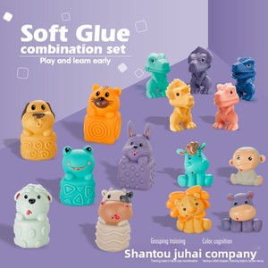 Blocchi da Costruzione Digitali per Bambini e Neonati, Tema Animali e Dinosauri, Design in Rilievo, Fai-da-Te, Plastica Morbida, 40 Pezzi, 0-24 Mesi - Product Image 5