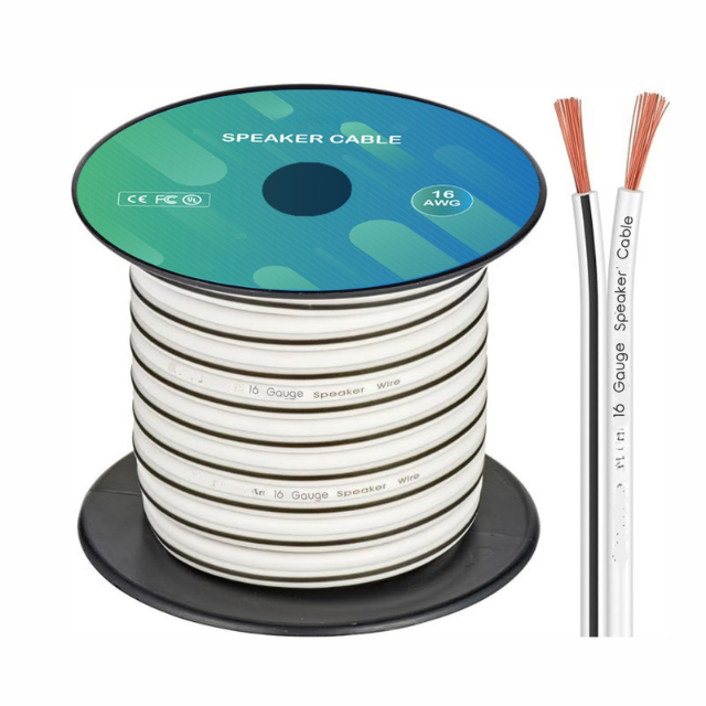 100 Meter of 16 AWG Figure 8 Twin Low Voltage Speaker Cable CCA 100M