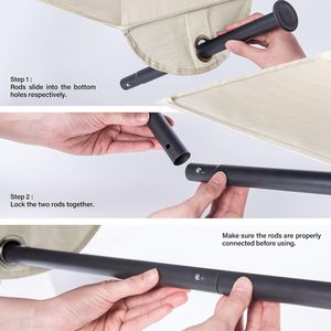 Hanging Closet Organizer 4 Section Fabric <b>Collapsible</b> With Metal Rod For Wardrobe <b>Storage</b> - Product Image 6