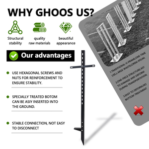Reliable Metal Yard Sign Stakes Outdoor Lawn Ground Stake Holder for Commercial Display Use - Product Image 4