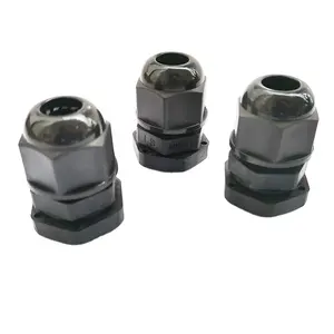 Manufacturer supply IP68 BLACK NYLON GLAND M16, 4-8MM Cable Glands