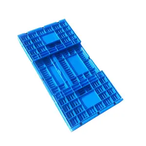 QS Foldable Egg Crate <strong>Large</strong> Mesh Vented Plastic <strong>Storage</strong> <strong>Basket</strong> Collapsible Plastic Moving <strong>Basket</strong> Tote for Fruit Vegetables - Product Image 6