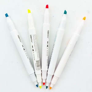 Papelería Escolar, Acuarelas de Doble Punta, 5 Colores, Marcadores de Arte de Punta Fina, Juego de Pinturas, Caligrafía, Rotulador de Pincel No Tóxico para Niños - Product Image 4