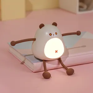 Пользовательский светодиодный ночник перезаряжаемый Забавный ночник панда для младенцев и детей