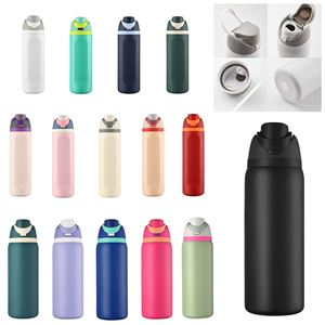 New Style Inspired Fruit <b>Cup</b> Unisex Outdoor on the Go Sports Flip Top Double Wall Stainless Steel Vacuum Insulated Mug - Product Image 1