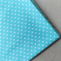 Pur coton tissu vague eau Jade point sergé imprimé tissu literie vêtements en gros coton tissu