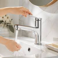 Robinet monocommande moderne pour lavabo, design multifonctionnel, eau froide et chaude, avec douchette extractible pour salles de bain et cuisines