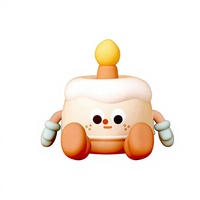 Lampe de chevet en silicone à activation tactile, veilleuse gâteau d'anniversaire la plus vendue, éclairage d'ambiance, cadeau décoratif, batterie intégrée