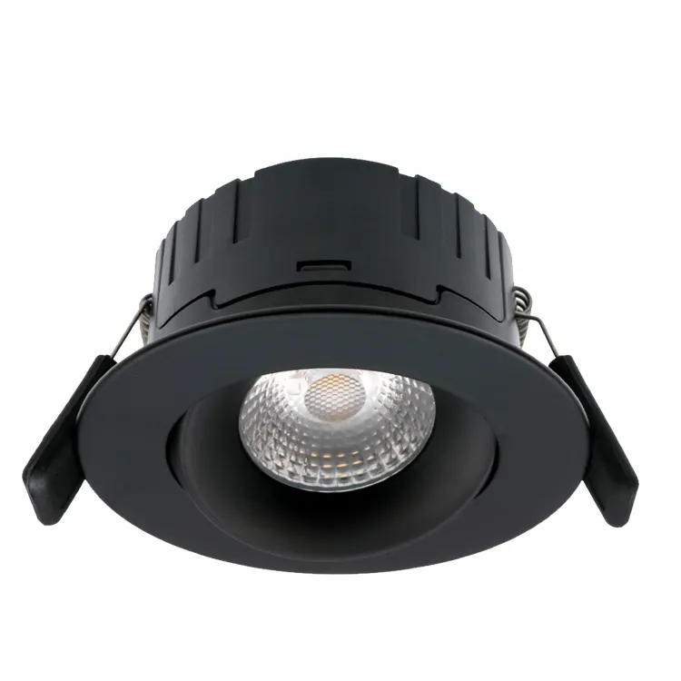 Sản Phẩm Nóng Phòng Khách Tại Chỗ Vòng Dẫn Xuống Ánh Sáng Downlights Ip44 Đen Thương Hiệu Mới Miễn Phí Vận Chuyển 220V