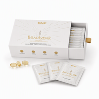 Boîte d'emballage personnalisée pour sachets de compléments beauté, boîte en papier rigide à tiroir, logo gaufré à l'or, impression personnalisée, boîte cadeau