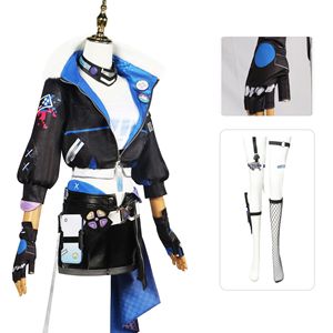 Honkai Star Rai Cosplay botas juego Silver Wolf Cosplay disfraz Anime uniforme traje Halloween carnaval fiesta traje <span class=keywords><strong>mujer</strong></span> vestido - Product Image 5
