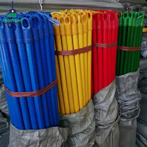 Wholesale pvc wooden circular jumbo broom stick square supplier in indonasia