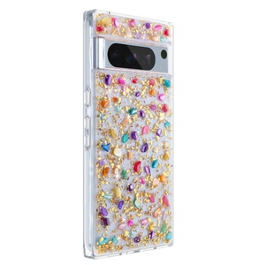 Funda de Resina Epoxi Aikusu para Google Pixel 8 7a 6a, Funda de Teléfono de TPU y PC Dorada para Google Pixel 8 Pro, Funda Protectora Antigolpes - Product Image 4