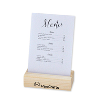 Vente chaude Bois Place Porte-Cartes Écran En Soie De Mariage Photo Titulaire Bois Carte Base En Bois Photo Stand