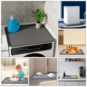 Tapis de protection imperméable et anti-poussière pour buanderie, housse de protection en silicone pour lave-linge et sèche-linge - Product Image 5