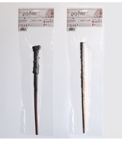 Accessoires de cosplay d'Halloween : Baguette magique fantaisie en plastique, accessoires Harry Potter pour fêtes d'anniversaire (5-7 ans), lunettes d'Halloween pour fêtes