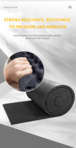 Paneles Acústicos Modernos Premium Ecológicos e Ignífugos con Textura Ondulada Negra, Divisor de Habitaciones Insonorizado <span class=keywords><strong>para</strong></span> Dormitorio o Almacén - Product Image 4