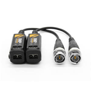 Balun de Video AHD CVI TVI de 8MP, BNC Pasivo de Par Trenzado Único, Monitor de 400 Metros, Plástico ABS, CCTV - Product Image 1