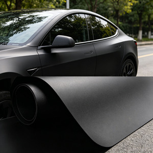 Pellicola Vinilica Opaca Nera per Wrapping <span class=keywords><strong>Auto</strong></span>, Rotoli Completi per Carrozzeria con Funzione Anti-Graffio, Vendita all'Ingrosso - Product Image 6