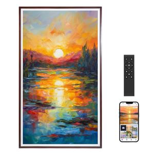 Venta al por mayor Wifi Wall Mount FHD <span class=keywords><strong>Display</strong></span> grande 55 pulgadas de madera <span class=keywords><strong>Electronic</strong></span> Wifi <span class=keywords><strong>Digital</strong></span> Art <span class=keywords><strong>Display</strong></span> - Product Image 1