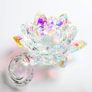 BQAN-taza de <span class=keywords><strong>vidrio</strong></span> multicolor con forma de loto, almacenamiento de polvo acrílico líquido, cristal Nail Art, plato Dappen con caja - Product Image 1