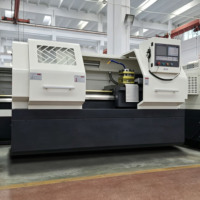 Tour CNC horizontal CK6150-1000 avec commande Fanuc/GSK, 2 axes, tourelle porte-outils automatique pour le tournage d'arbres