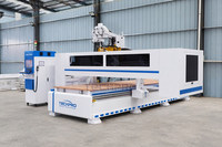Routeur CNC pour le travail du bois à 3 axes avec perceuse et broche horizontale, pour la sculpture sur bois, avec ATC
