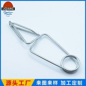 Tige de support à ressort sur mesure de forme spéciale en acier à ressort pour usage industriel, traitement de torsion gauche/droite L219 - Product Image 2