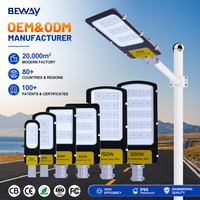 Lampadaire LED gris de rue, 90 lm/w, 20000 lm, contrôlable, 20W, 30W, 50W, 100W, 150W, 200W