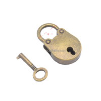 Cadenas vintage en laiton PL07 avec serrure à clé squelette pour pièces et accessoires de sac spéciaux pour la Saint-Valentin