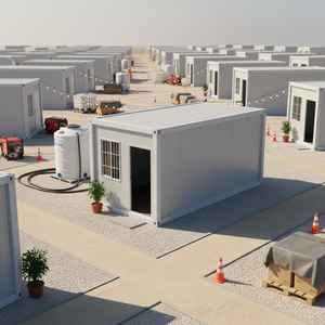 Container in Acciaio per Alloggi, Chiosco Mobile per Caffè e Cibo, Unità di Vendita Ambulante, <span class=keywords><strong>Casa</strong></span> Container Prefabbricata Temporanea - Product Image 2