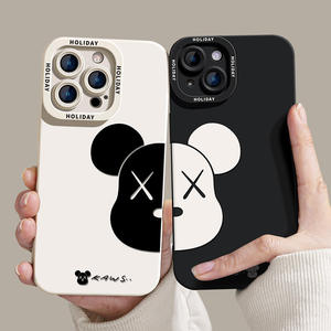 Dễ thương Gấu trúc in Silicone trường hợp điện thoại cho Iphone 15Pro Max dễ thương phim hoạt hình gấu Silicone trường hợp điện thoại cho Iphone 15Pro 14 13 x/XS 8 - Product Image 2