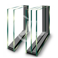 Livraison rapide, unité de verre isolant clair 6+12A+6 pour mur-rideau