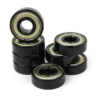 Roulements à billes à gorge profonde en acier chromé bon marché pour skateboard 608ZZ/608RS/608 ABEC-7 double rangée lubrifiés à la graisse 8 pièces/ensemble en caoutchouc