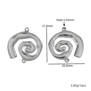 Conector de Anillo Espiral de Acero Inoxidable para Hacer Pulseras, Formas Mixtas, Chapado en Oro y Plata, Accesorios de Joyería - Product Image 3