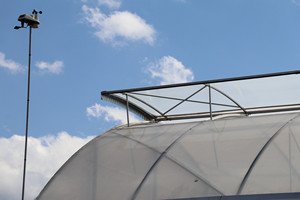 Canalón conectado diente de sierra Multi Span invernadero cubierta de película de plástico ventilación de techo para flores vegetales con cortina de sombra - Product Image 2