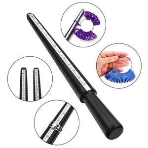 เครื่องมือวัดขนาดแหวน สเกล US UK พลาสติกเรซิ่น อุปกรณ์ทำเครื่องประดับ DIY - Product Image 1