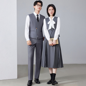 Gilet e Gonna Professionali per Completo, Abbigliamento da Lavoro di Alta Gamma per Uomo e <span class=keywords><strong>Donna</strong></span>, Servizio Clienti, Reception Hotel - Product Image 6