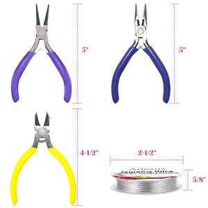 Mini-pinces coupantes pour fils, outils ergonomiques en acier inoxydable, pinces à bec effilé en plastique, pour bijoux DIY, sertissage métrique, OEM - Product Image 4
